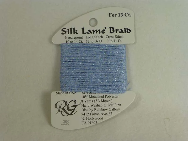 Silk Lame Braid LB98 Pale Antique Blue
