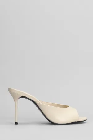 Slipper-Mule in beige leather