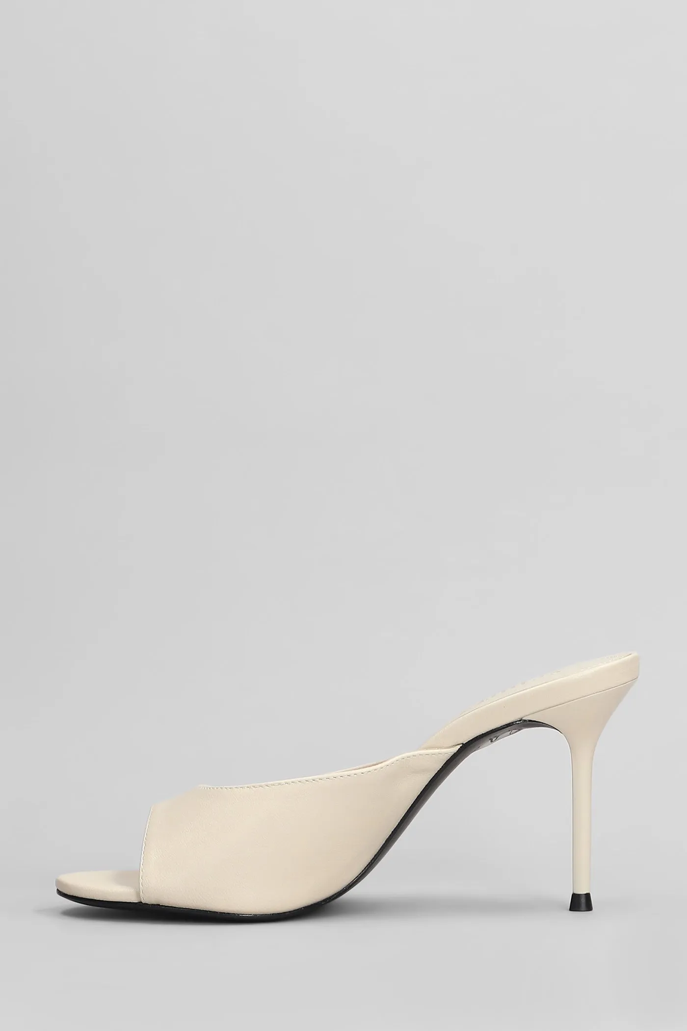 Slipper-Mule in beige leather