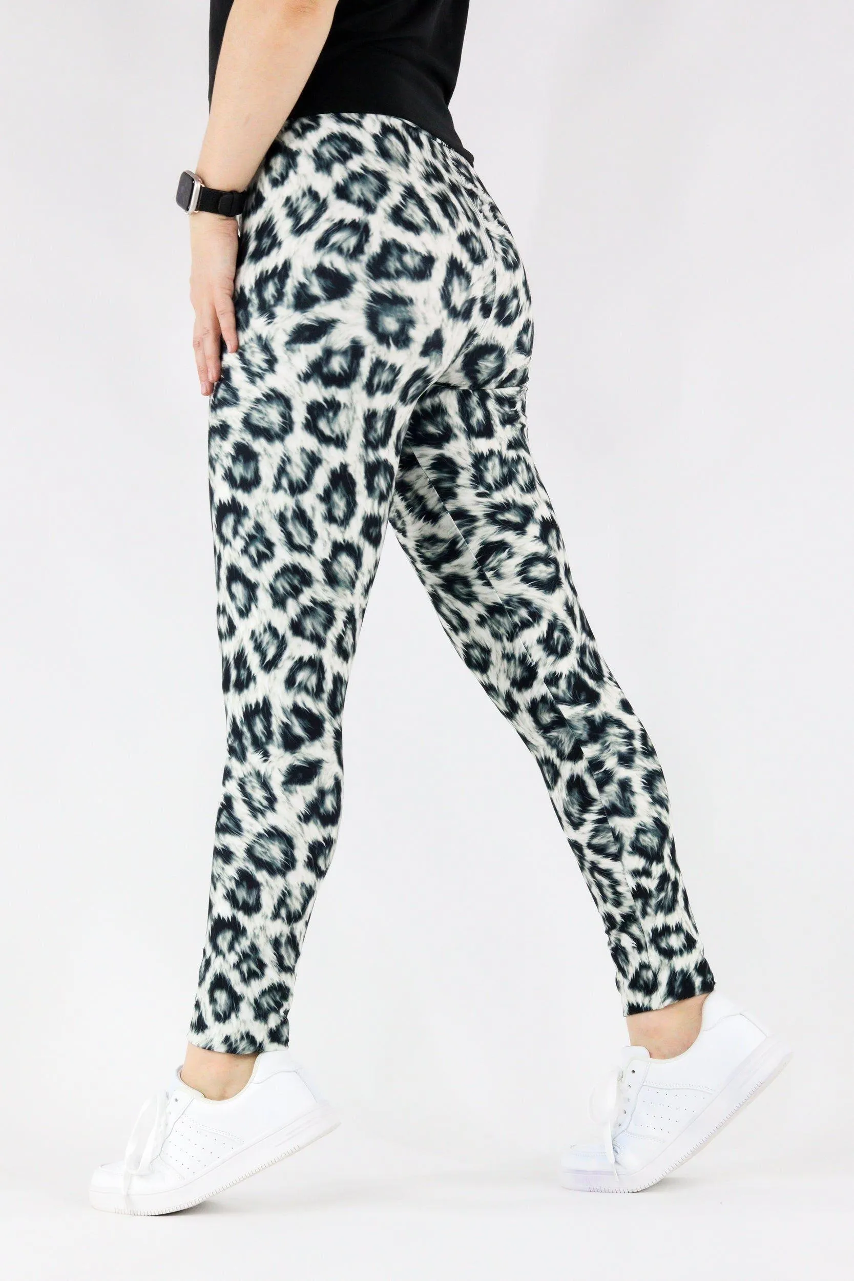 Snow Leopard - Casual Full Leggings
