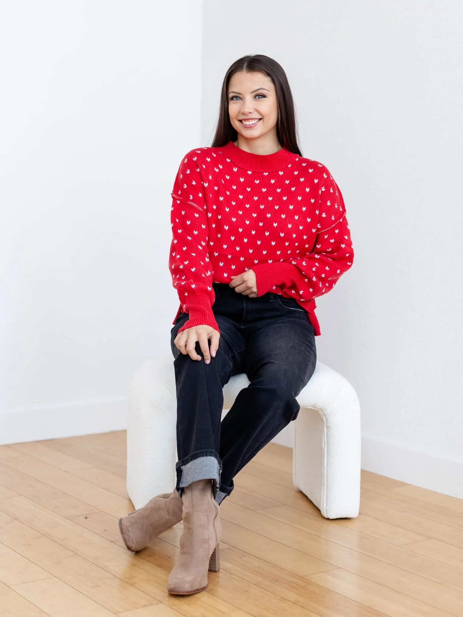 Snowflake Printed Sweater