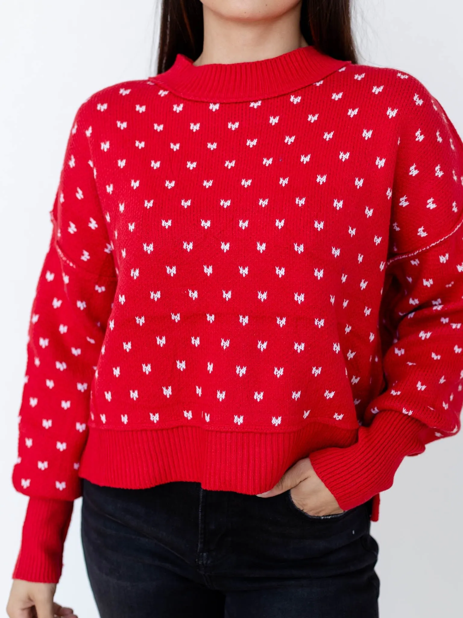 Snowflake Printed Sweater