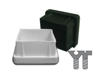 SQUARE PLASTIC BUSH (BLACK)