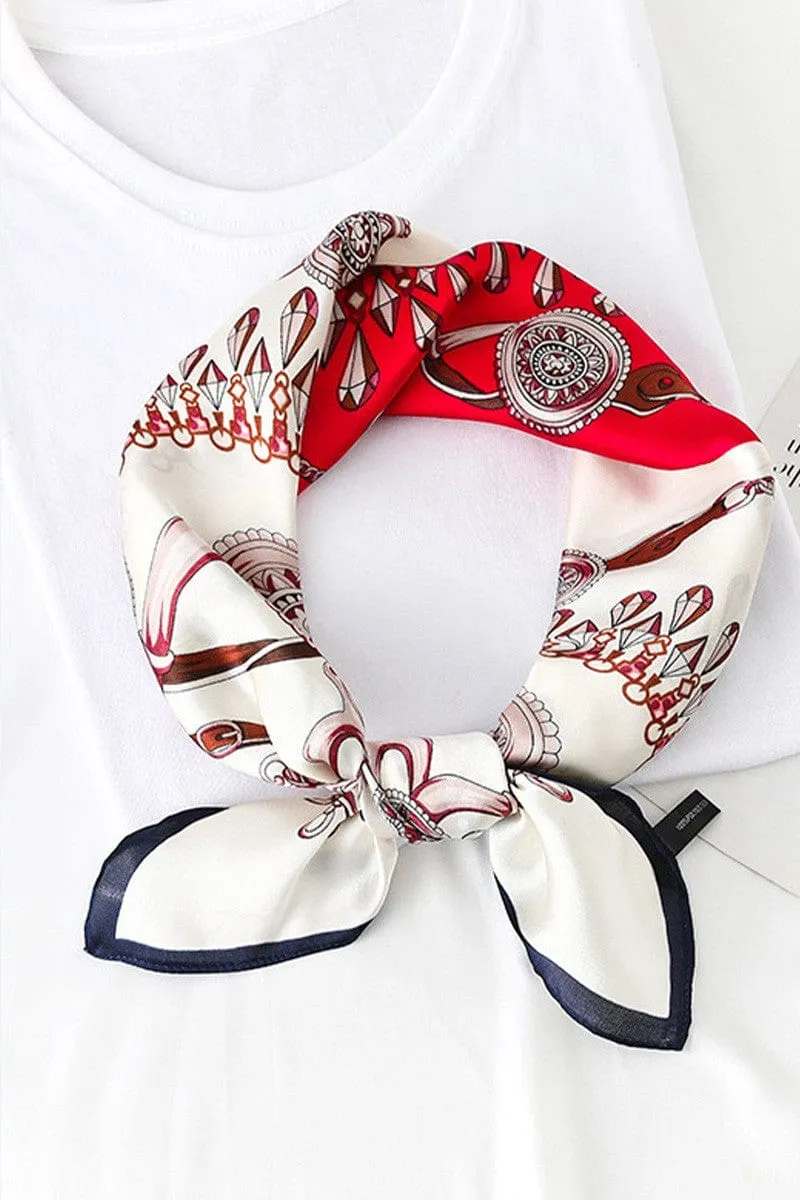 Square Printed Scarfs-Multi