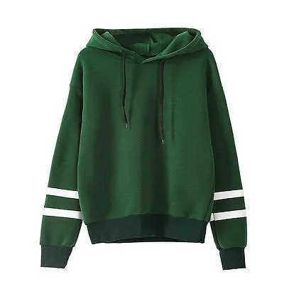 Striped Long Sleeve Hoodie