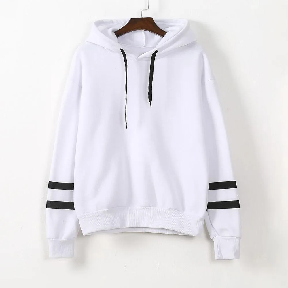 Striped Long Sleeve Hoodie