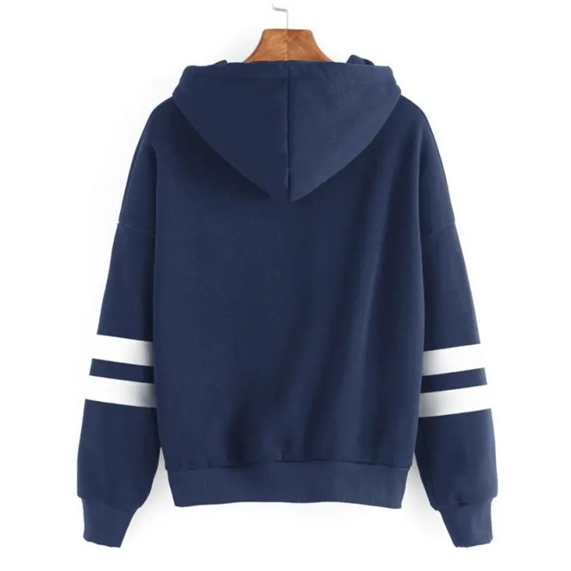 Striped Long Sleeve Hoodie