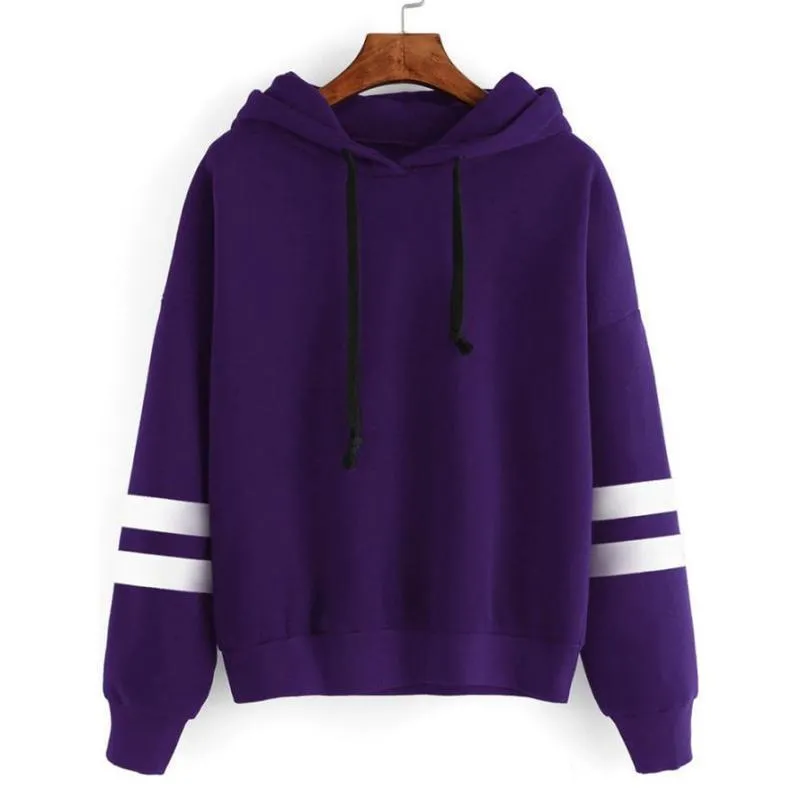 Striped Long Sleeve Hoodie