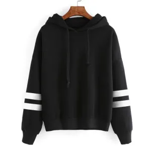 Striped Long Sleeve Hoodie