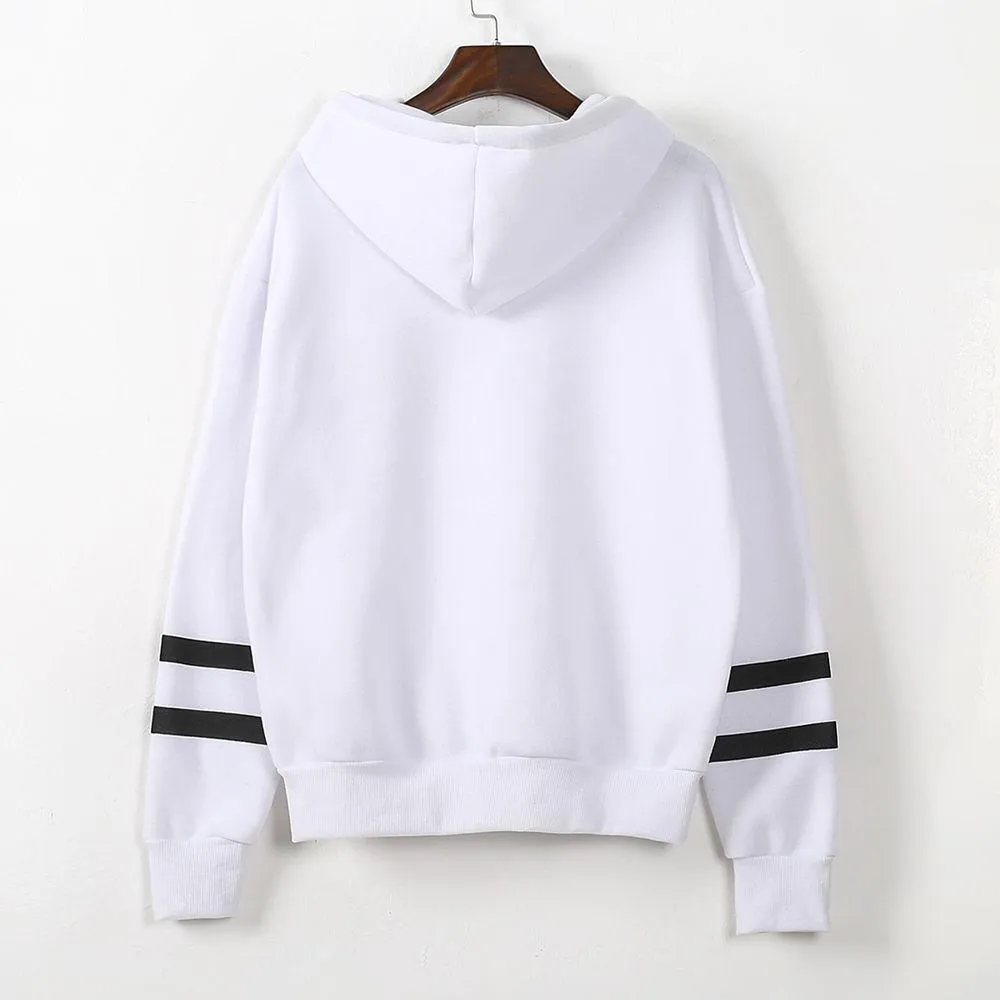 Striped Long Sleeve Hoodie