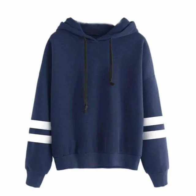 Striped Long Sleeve Hoodie