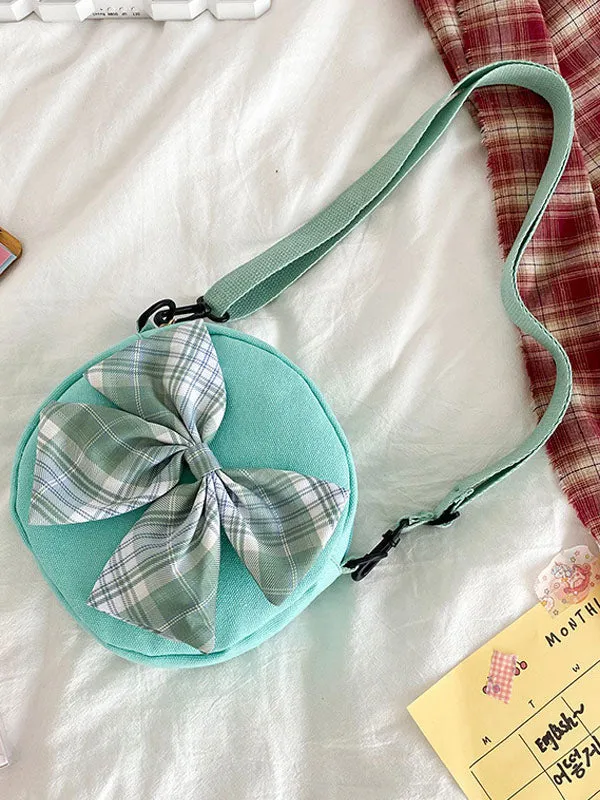 Sweet Lolita Bag White Canvas Cross-body Bag Lolita Accessories