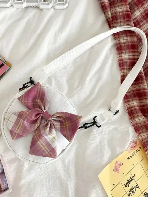 Sweet Lolita Bag White Canvas Cross-body Bag Lolita Accessories