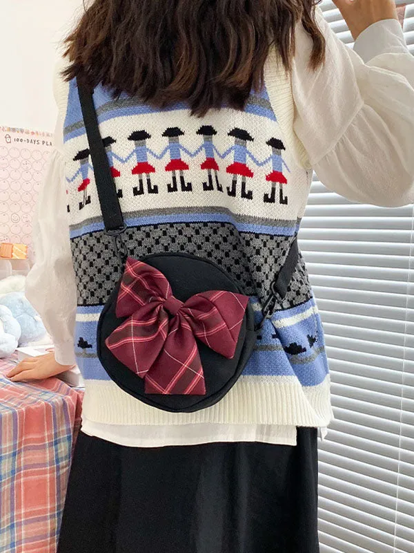 Sweet Lolita Bag White Canvas Cross-body Bag Lolita Accessories