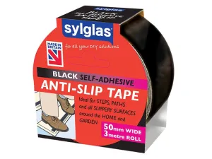Sylglas Anti-Slip Tape 50Mm X 3M Black