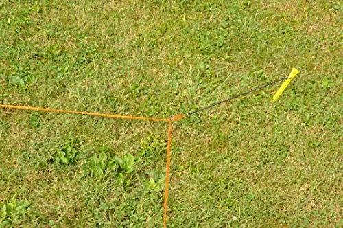 Tandem Nylon Sport Rope Volleyball Court Lines, Orange, 1/4 inch rope