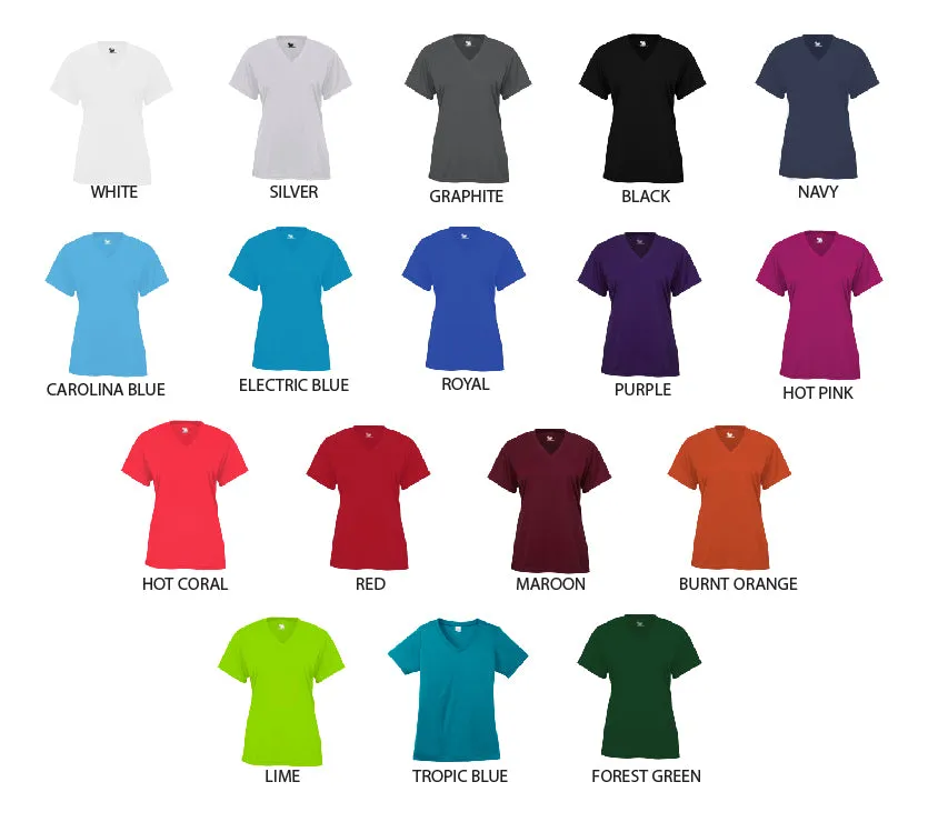 The Villages Water Volleyball Ladies V-Neck Performance T-Shirt