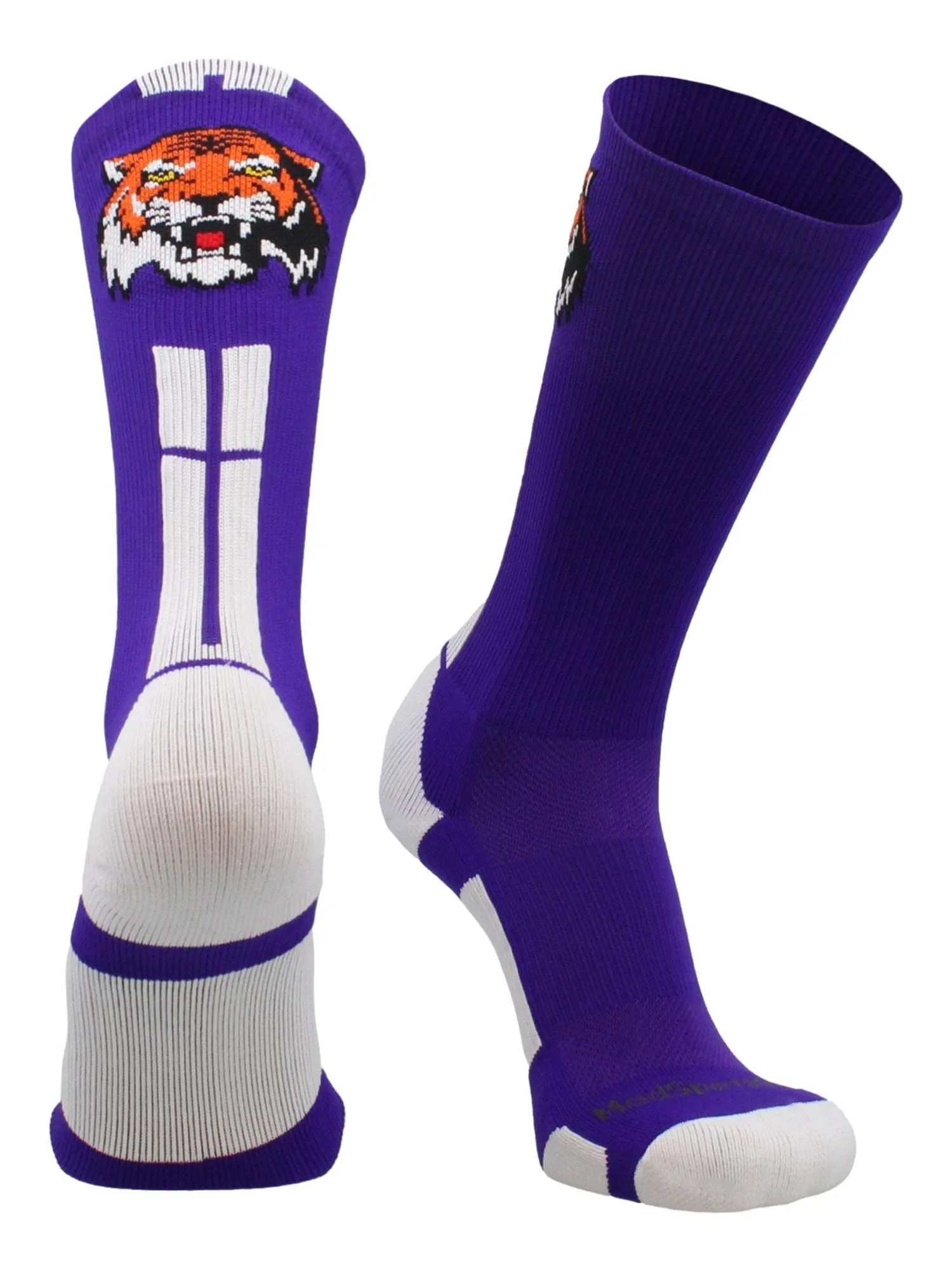 Tigers Logo Athletic Crew Socks (multiple colors)