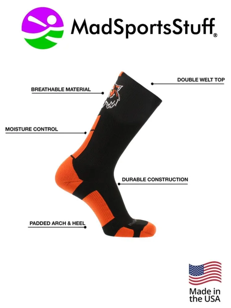 Tigers Logo Athletic Crew Socks (multiple colors)