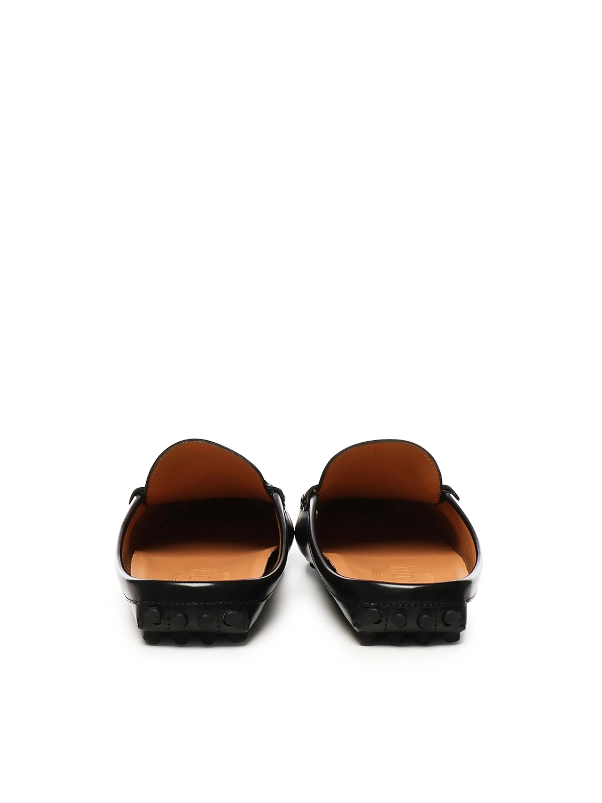 Tod's Gommino Leather Sabot i svart