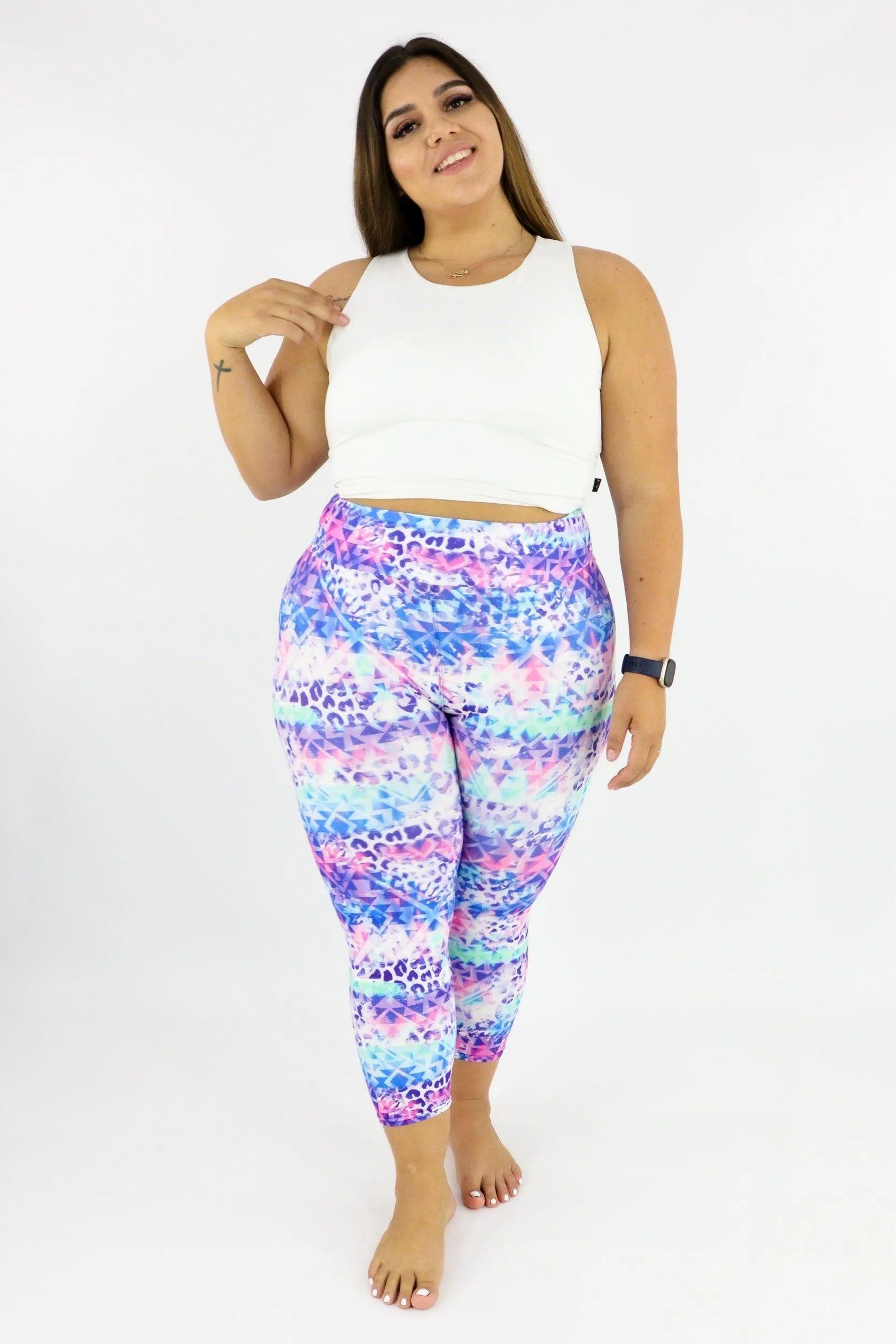 Tribal Safari - Casual Capri Leggings