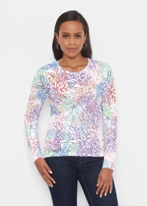 Tropic Coral (8112) ~ Signature Long Sleeve Crew Shirt