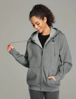Unisex Heated Fleece Hoodie - Grey