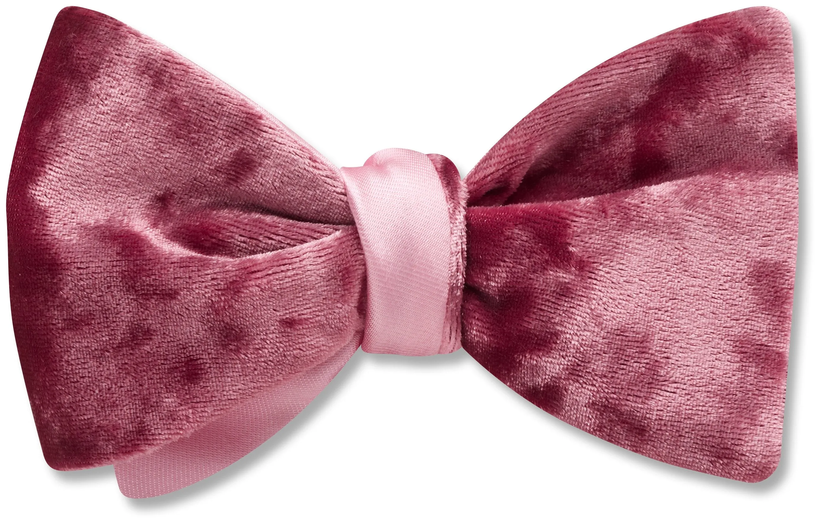 Velvet Pink - Reversible bow ties