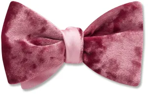 Velvet Pink - Reversible bow ties