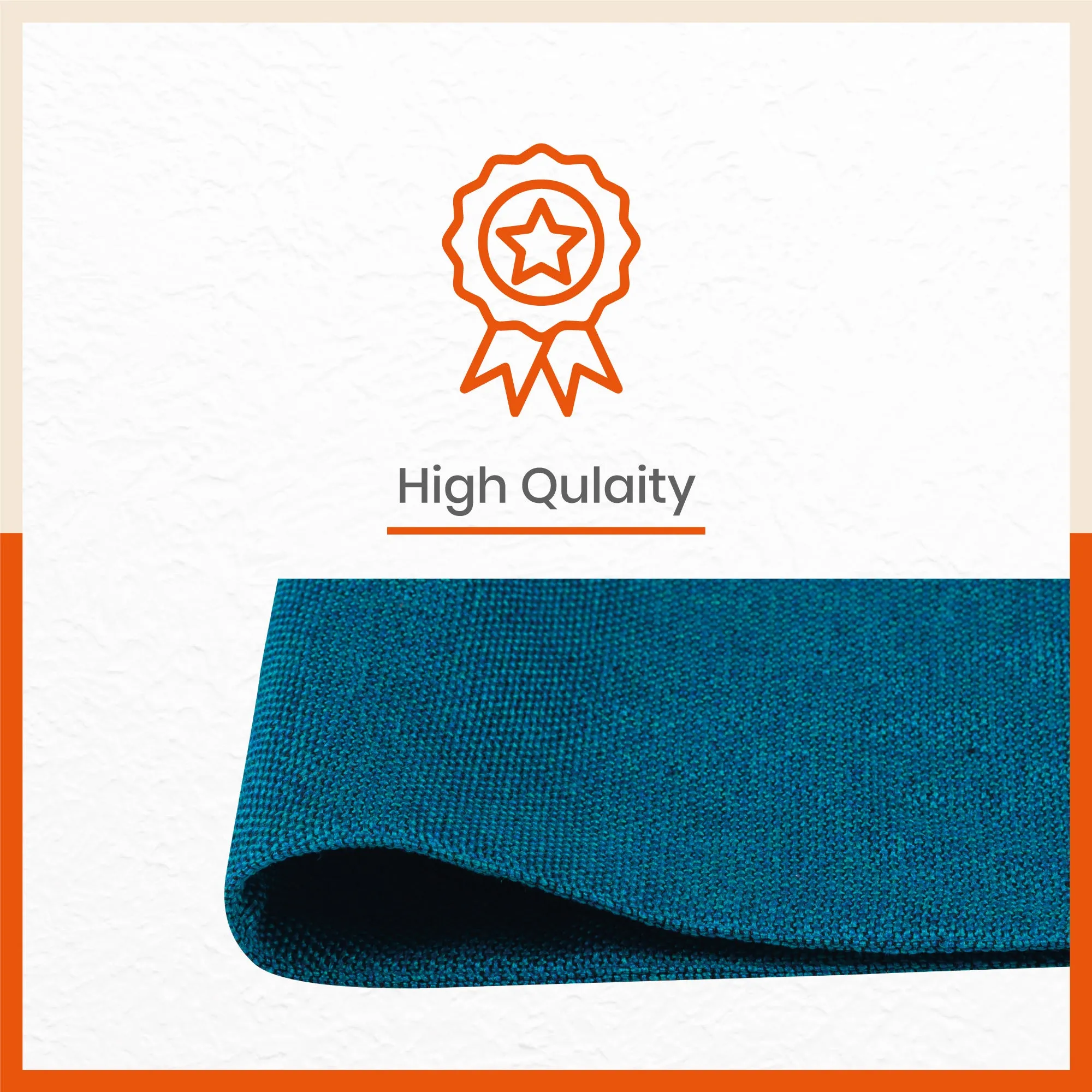 Vera Premium Jute Table Mats / Placemats for Home Dining Table | (Blue - Set of 6 - 45cm x 30cm)
