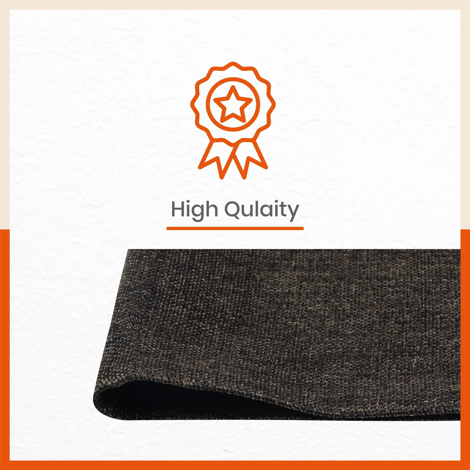 Vera Premium Jute Table Mats / Placemats for Home Dining Table | Reversible | (Coffee - Set of 6 - 45cm x 30cm)