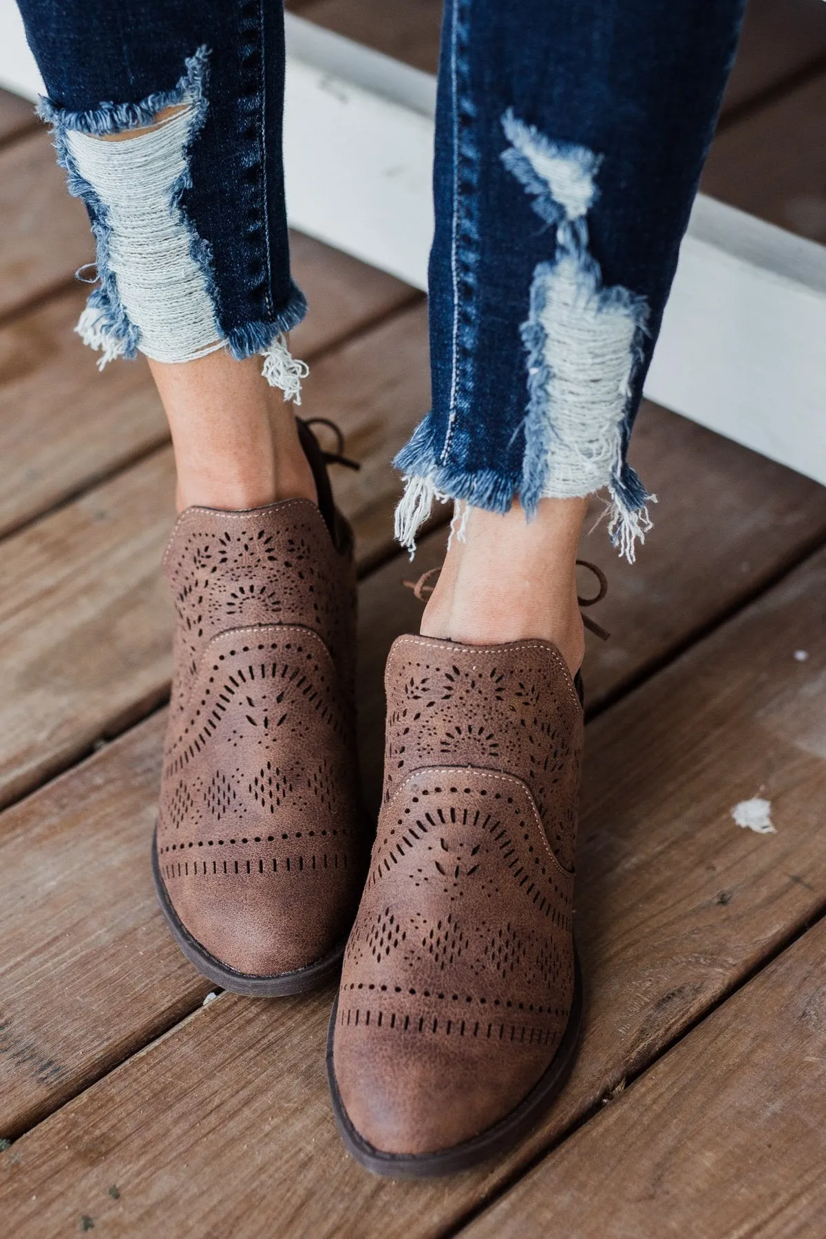 Very G Cindy Booties- Tan