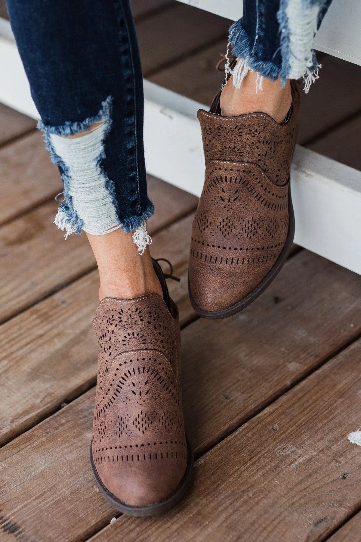 Very G Cindy Booties- Tan