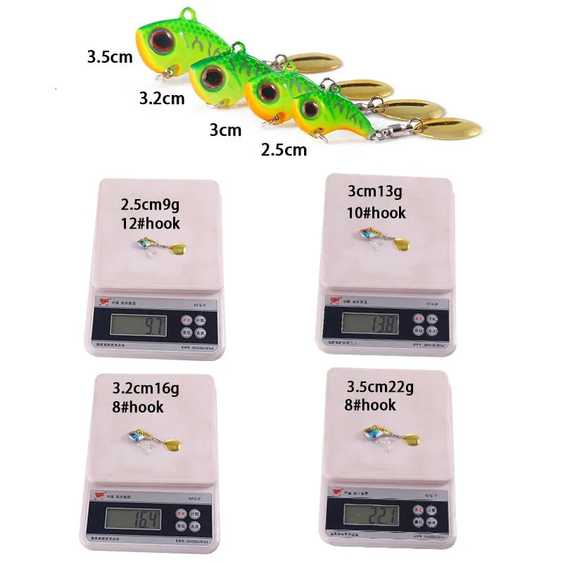 Vibration Fishing Lure Weights 9-22g Metal Fish Bait Fishing Bait Spinner Bait Tackle Vib