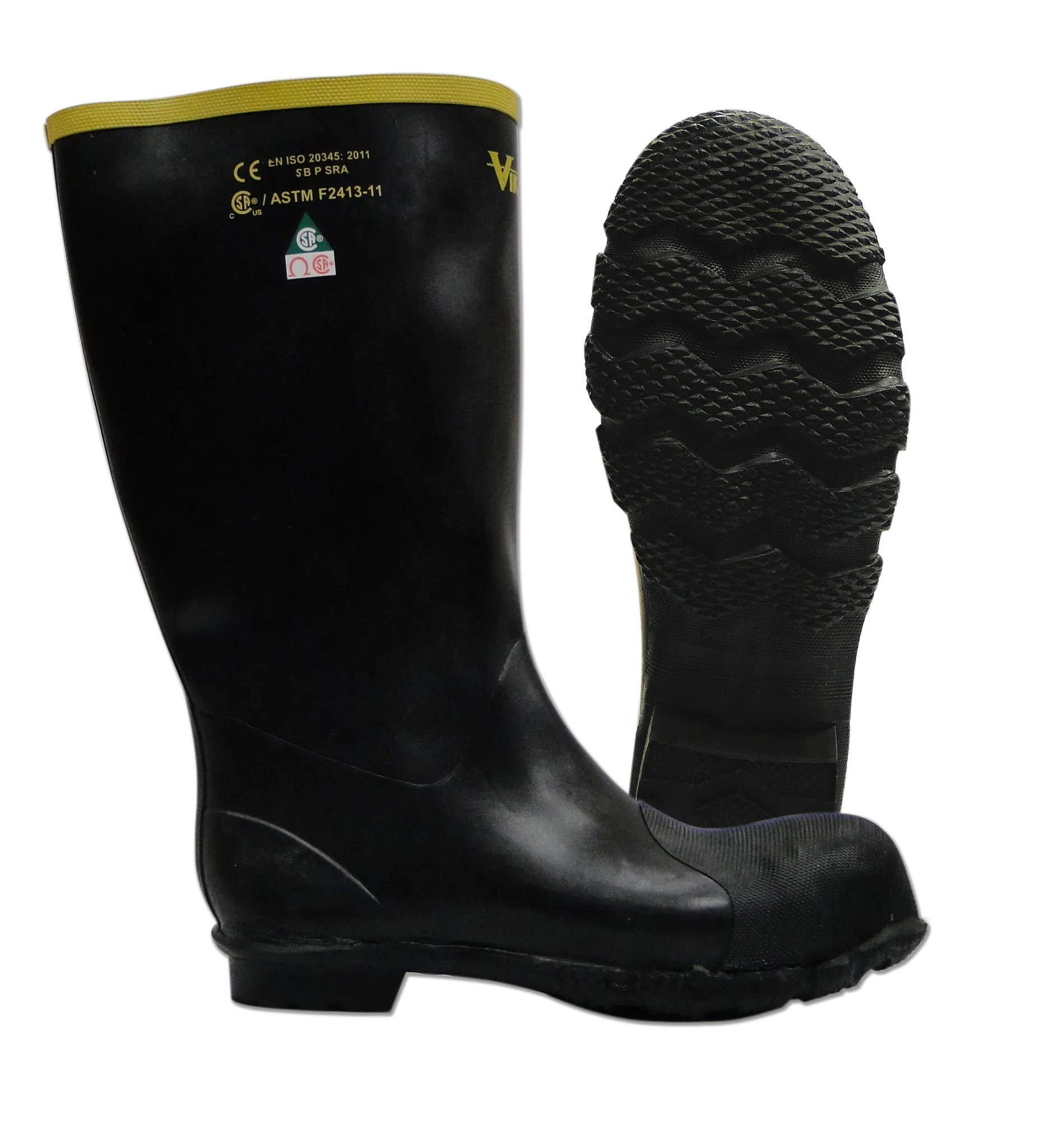 Viking VW3-1 Handyman 14" Steel Toe & Plate Rubber Boot
