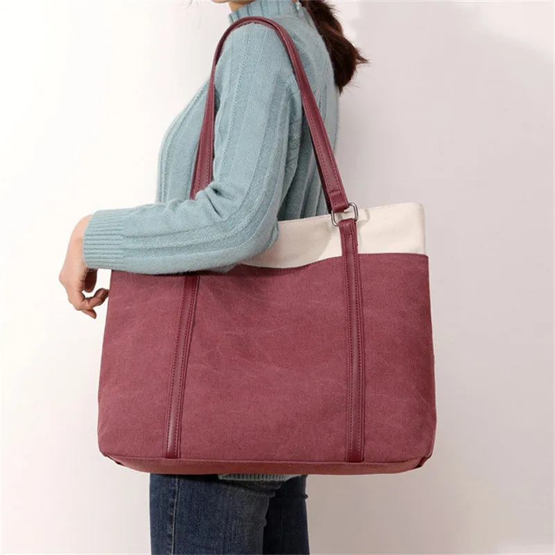 Vogue Fashion Casual Contrast Color Women's Handbags