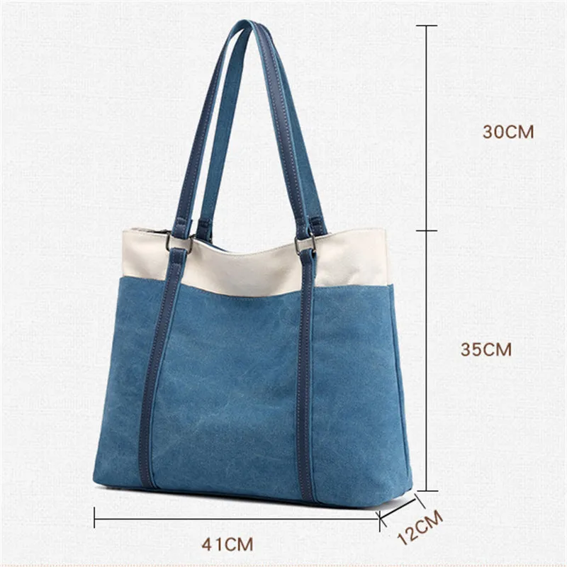 Vogue Fashion Casual Contrast Color Women's Handbags