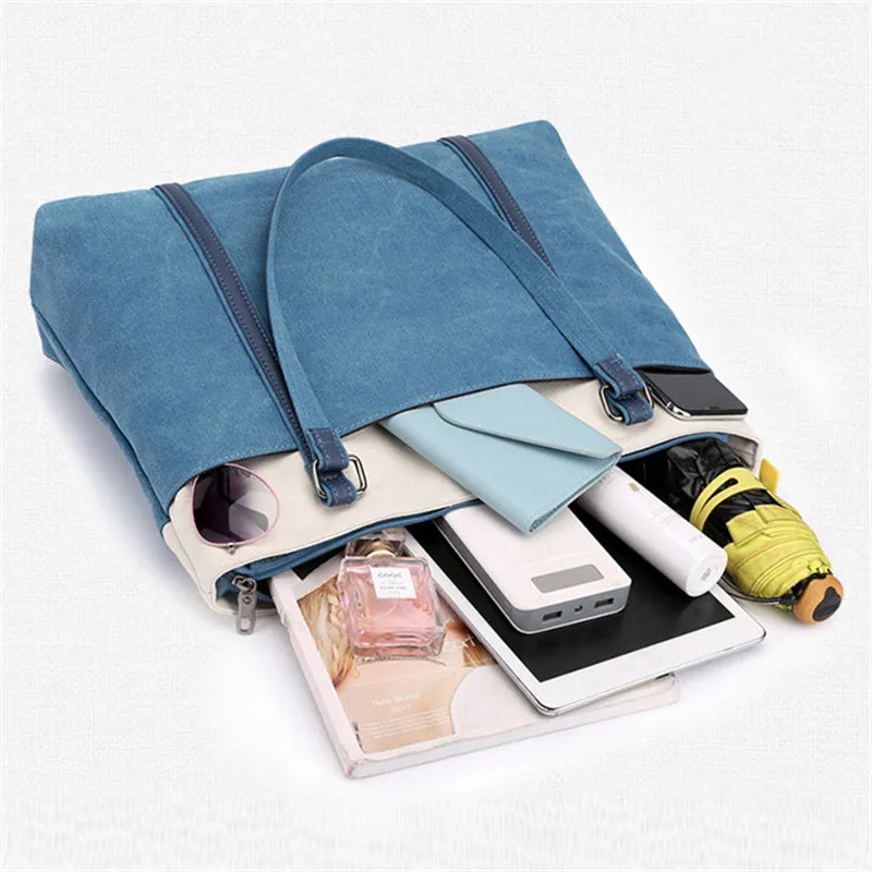 Vogue Fashion Casual Contrast Color Women's Handbags