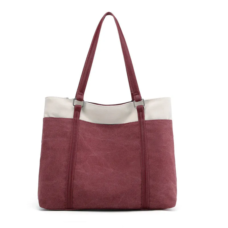 Vogue Fashion Casual Contrast Color Women's Handbags