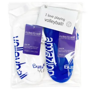 Volleyball and amazing - 2 pairs of socks in gift bag