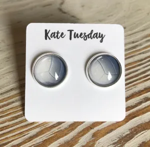 Volleyball Sport Stud 12mm Earrings
