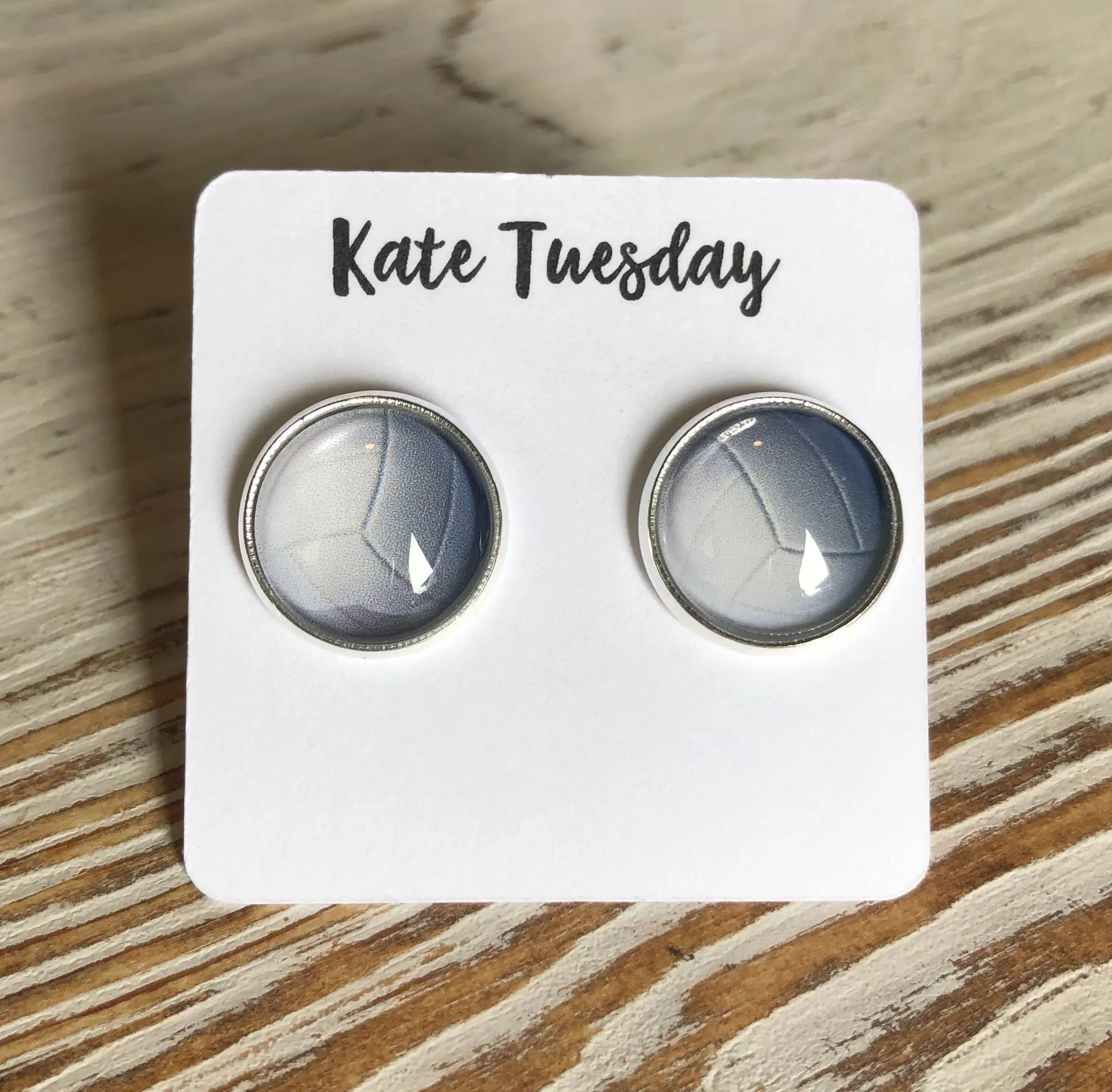 Volleyball Sport Stud 12mm Earrings