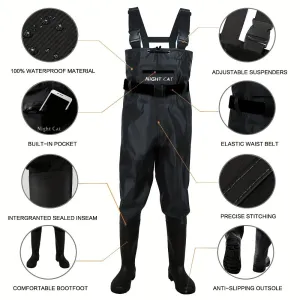 Waterproof Fishing & Hunting Chest Waders with Boots