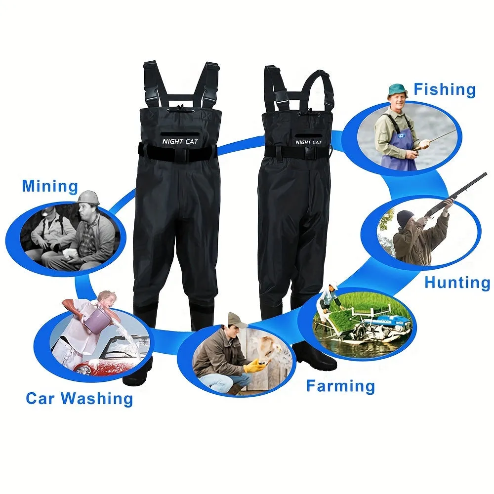 Waterproof Fishing & Hunting Chest Waders with Boots