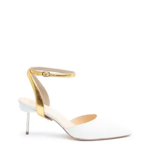 White Stiletto   Gold Marilyn