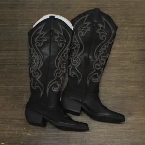 Wild Fable Kenzi Tall Western Dress Boots with Memory Foam Insole Black 11M