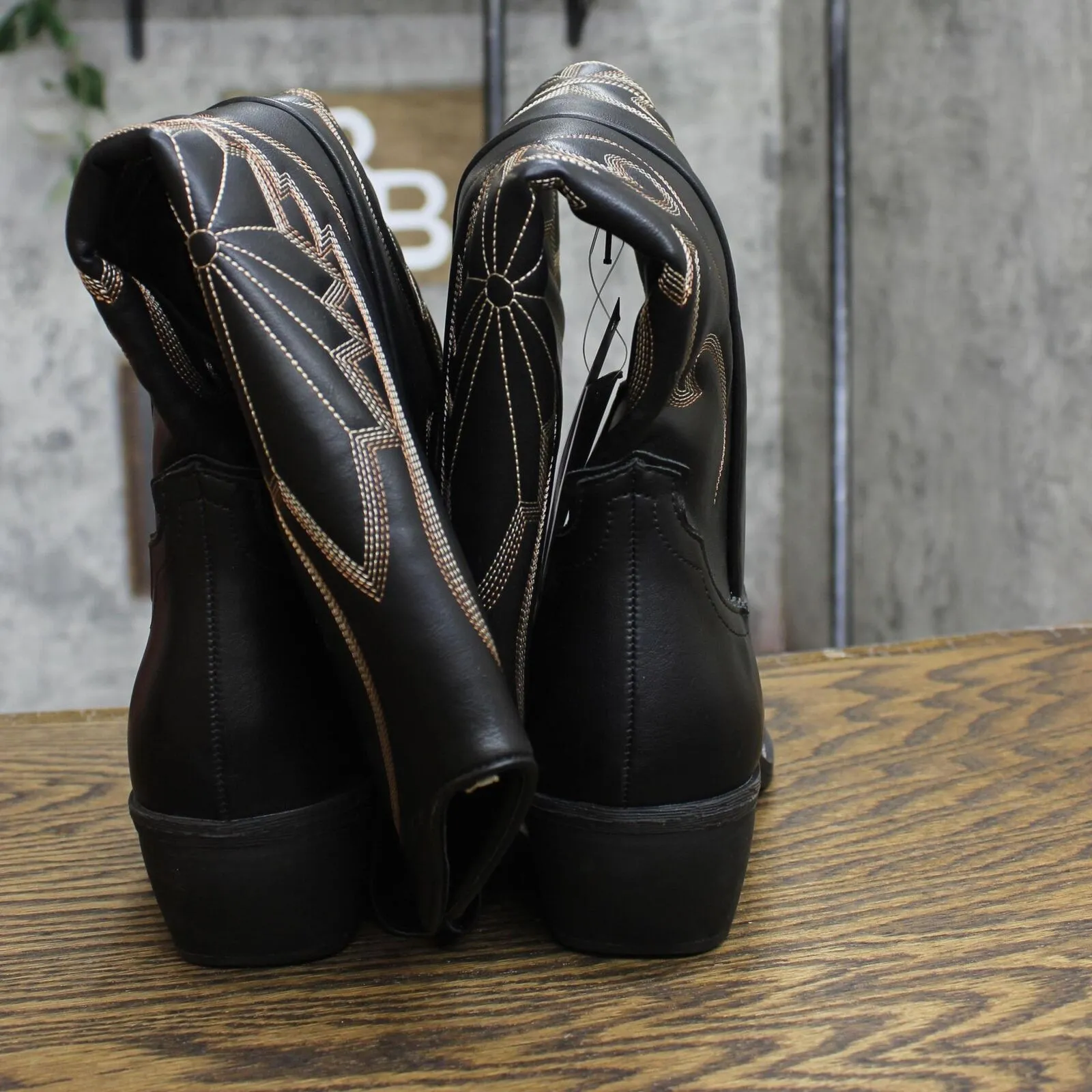 Wild Fable Kenzi Tall Western Dress Boots with Memory Foam Insole Black 11M