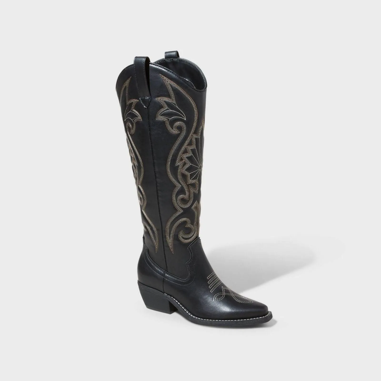 Wild Fable Kenzi Tall Western Dress Boots with Memory Foam Insole Black 8.5M