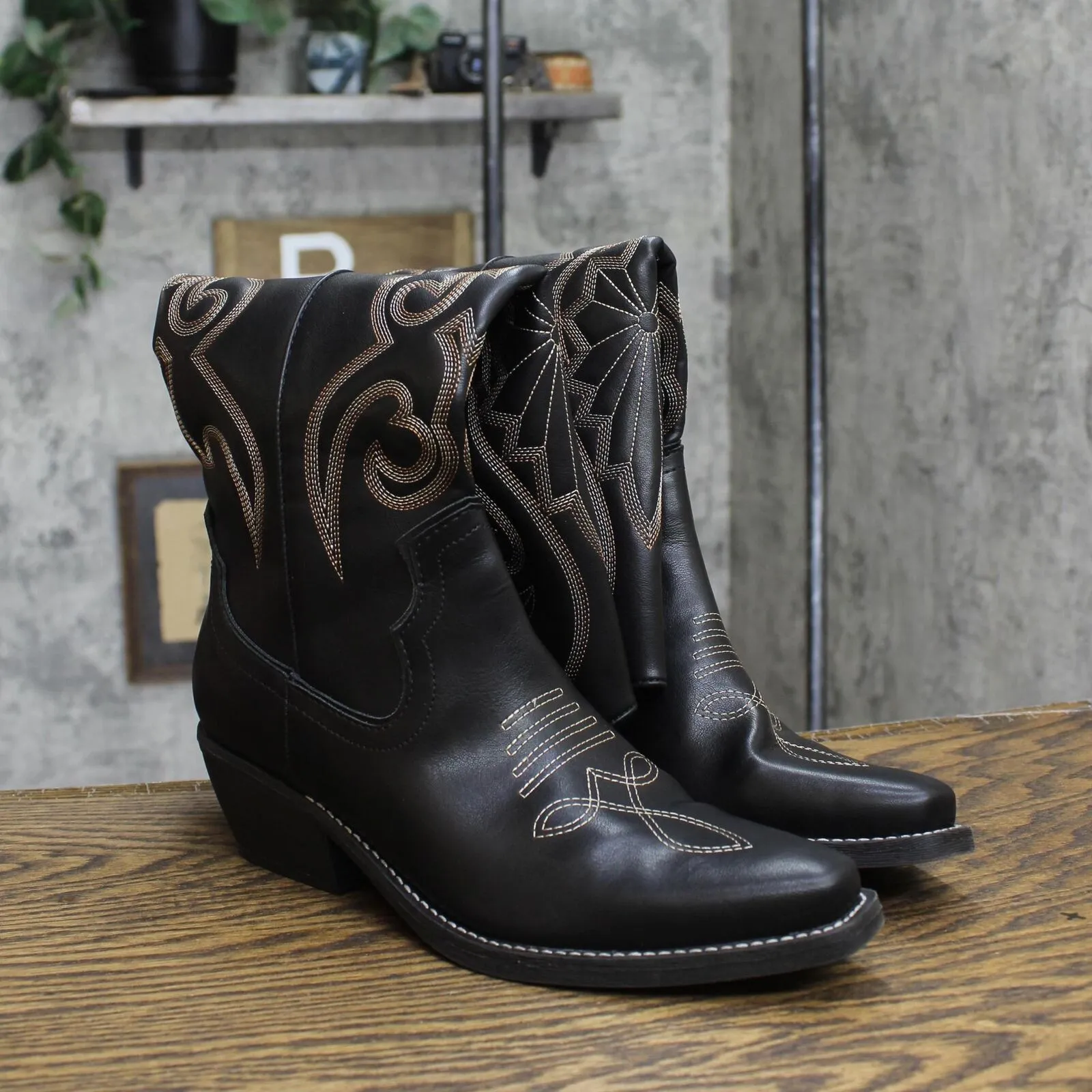 Wild Fable Kenzi Tall Western Dress Boots with Memory Foam Insole Black 8.5M