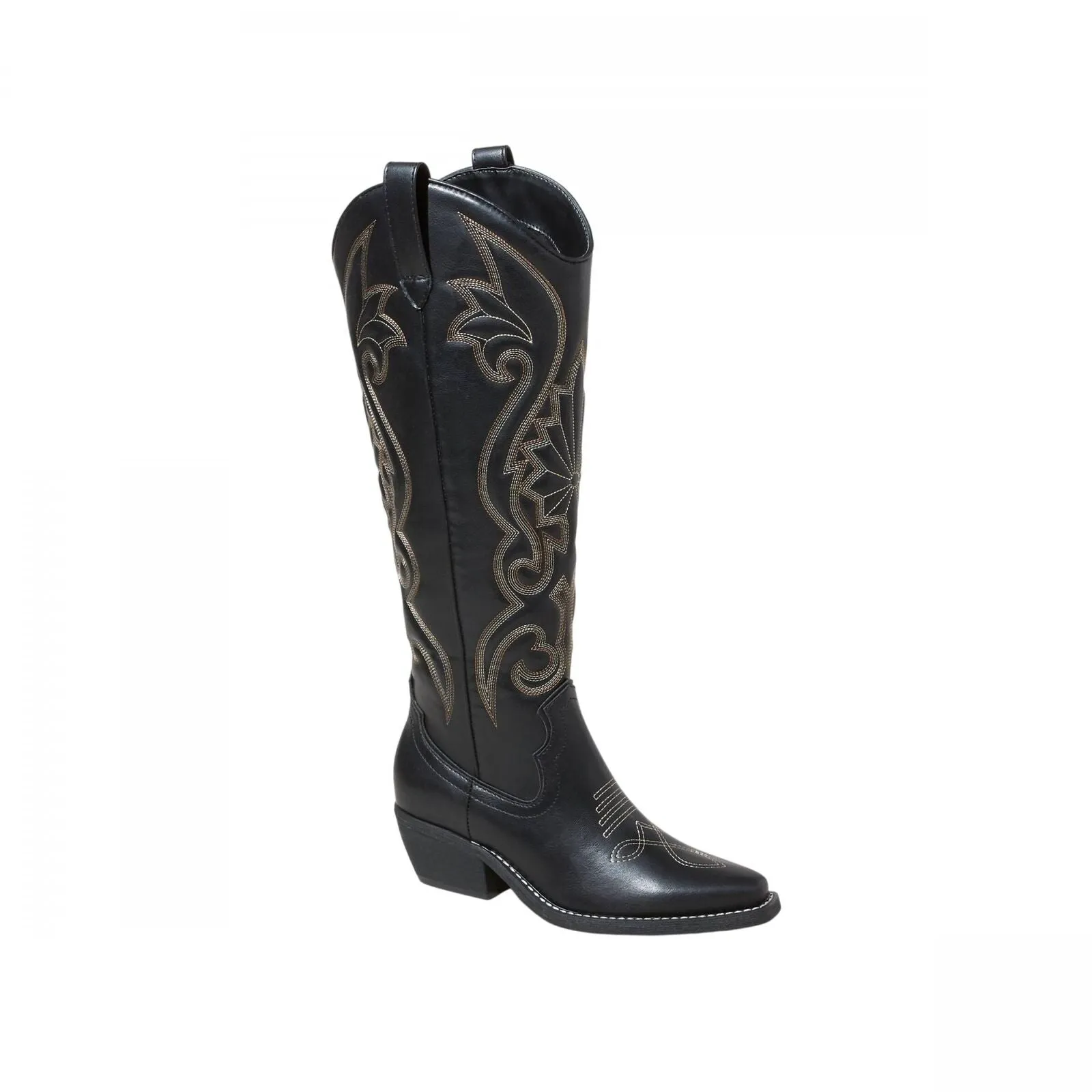 Wild Fable Kenzi Tall Western Dress Boots with Memory Foam Insole Black Multi 6M